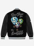 CEBL Scarborough Shooting Stars Black Varsity Jacket Clanton Jacket