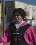 CHRISTY Sydney Sweeney Pink and Black Track Hoodie WorthVee