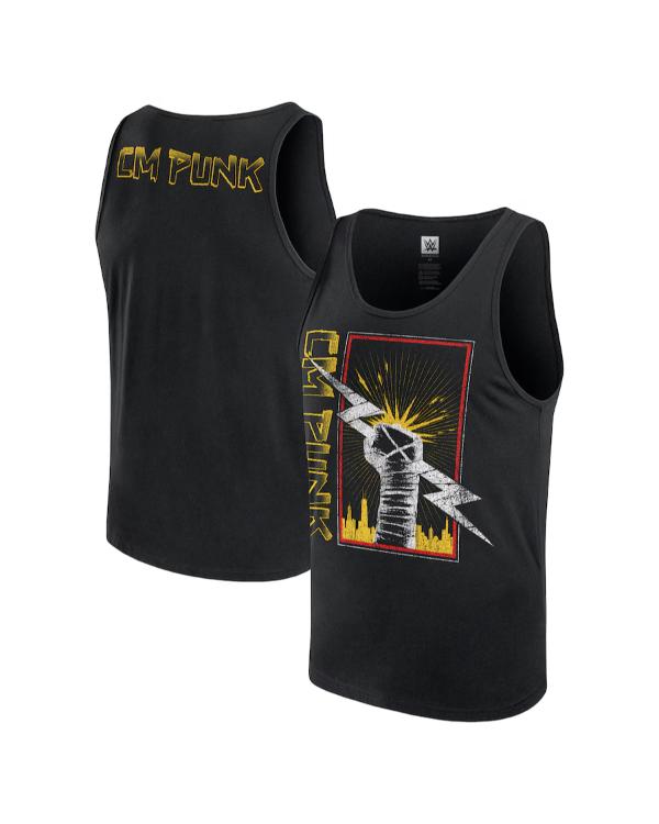 CM Punk Chicago Fist Tank Top Clanton Jacket