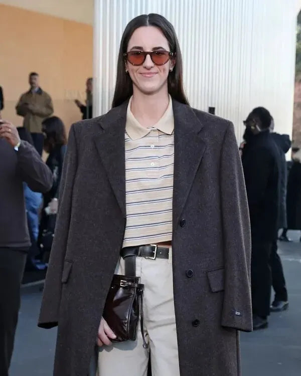 Caitlin Clark Milan Fashion Week Coat