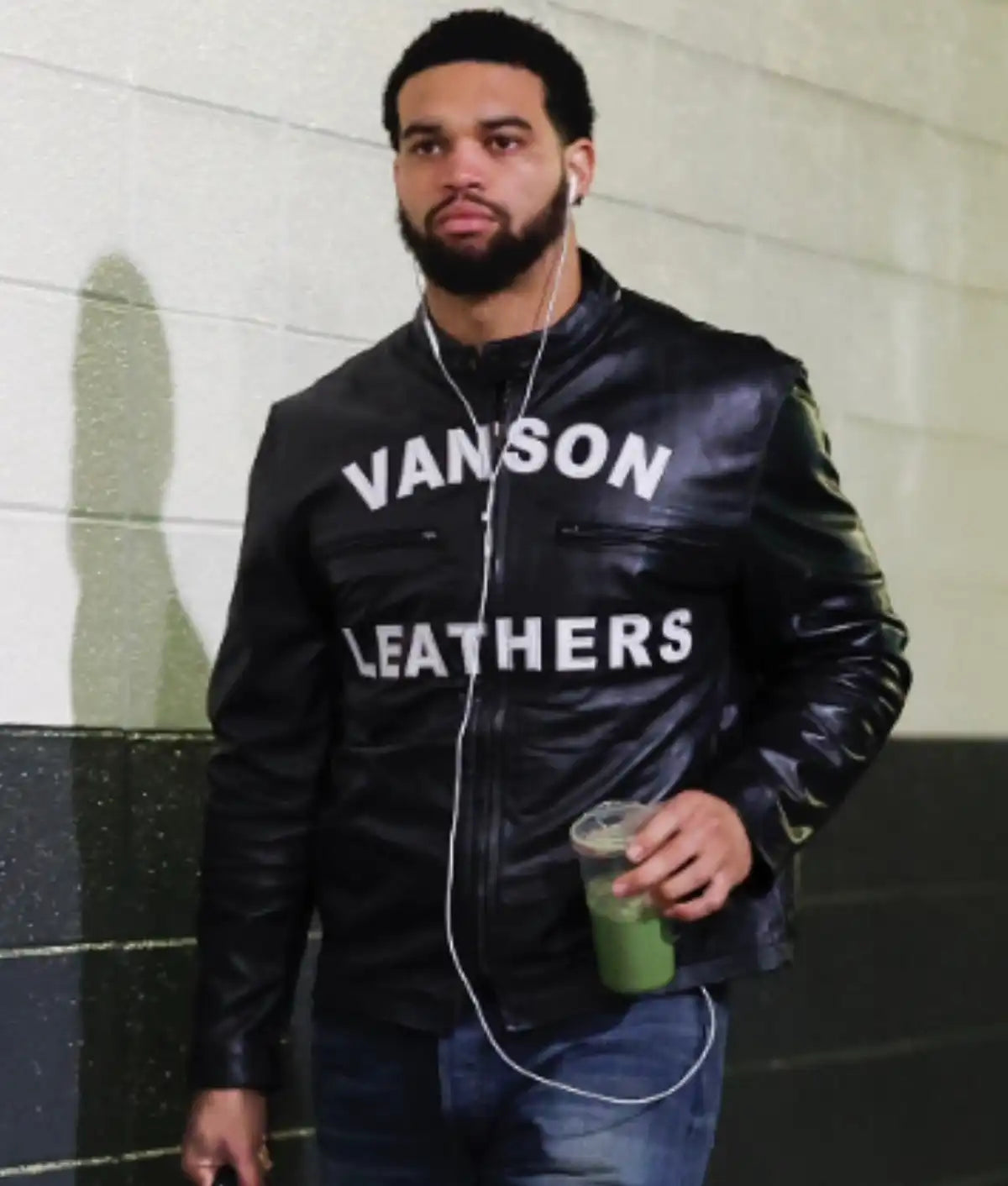 Caleb Williams Vanson Leather Jacket