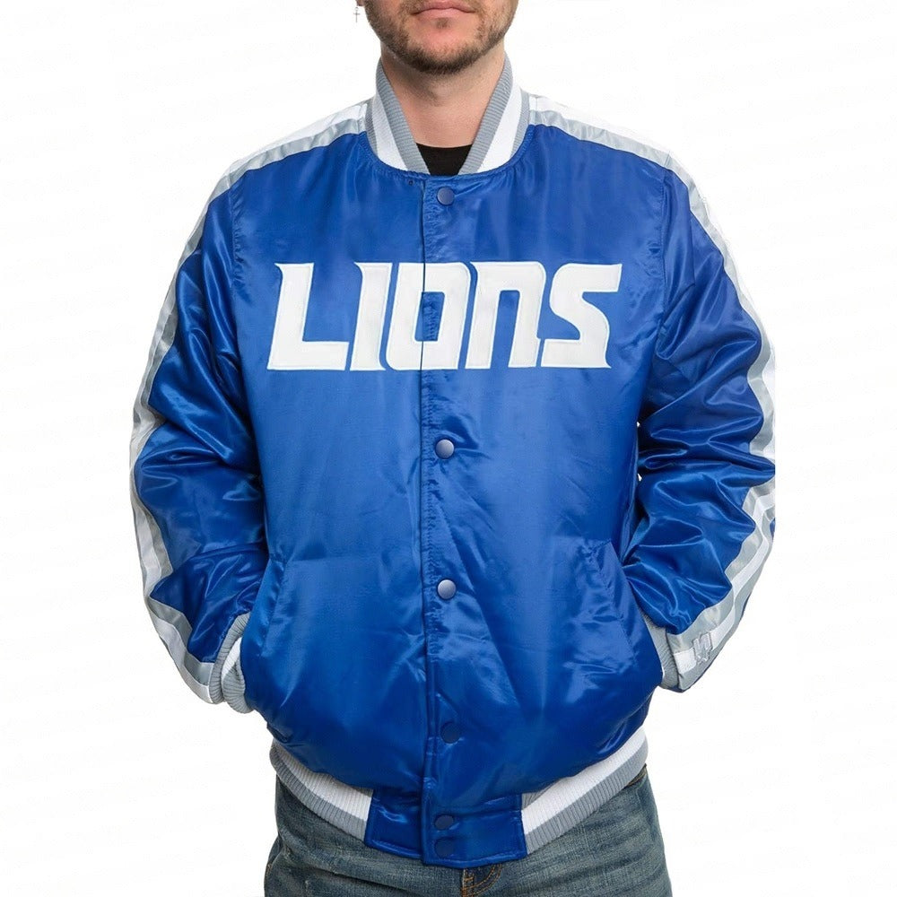 Calvin Johnson Detroit Lions Jacket WorthVee