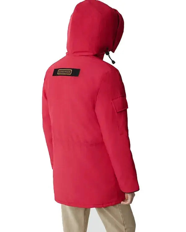 Canada Goose Fence Red Hooded Jacket WorthVee