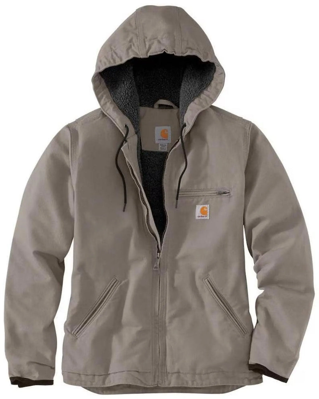 Carhartt Active Jacket, Hooded Sherpa Lined Canvas Work Coat, Dusty Rose Carhartt Streetwear