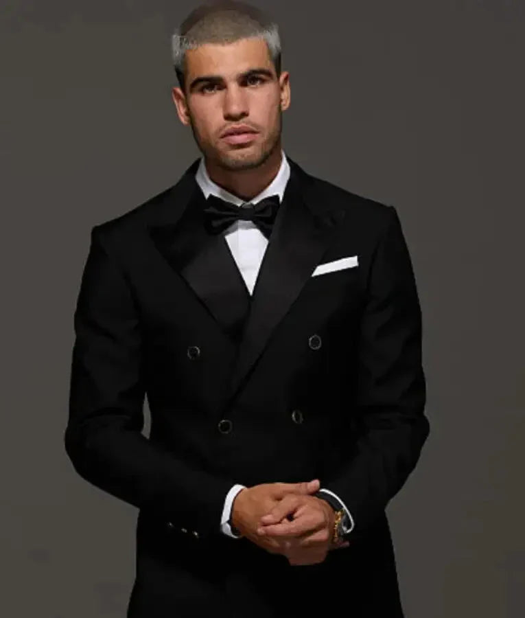 Carlos Alcaraz 2025 Laver Cup Opening Night Gala Black Blazer USA Jackets