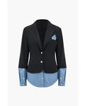 Caught in the Act Unfaithful Tami Roman Denim Patchwork Blazer WorthVee