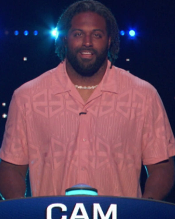 Celebrity Weakest Link S01 Cam’s Pink Printed Shirt