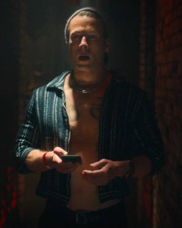 Chad Powers Glen Powell Striped Shirt