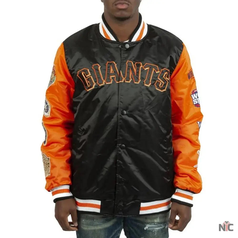 Champs Patches San Francisco Giants Satin Jacket Clanton Jacket