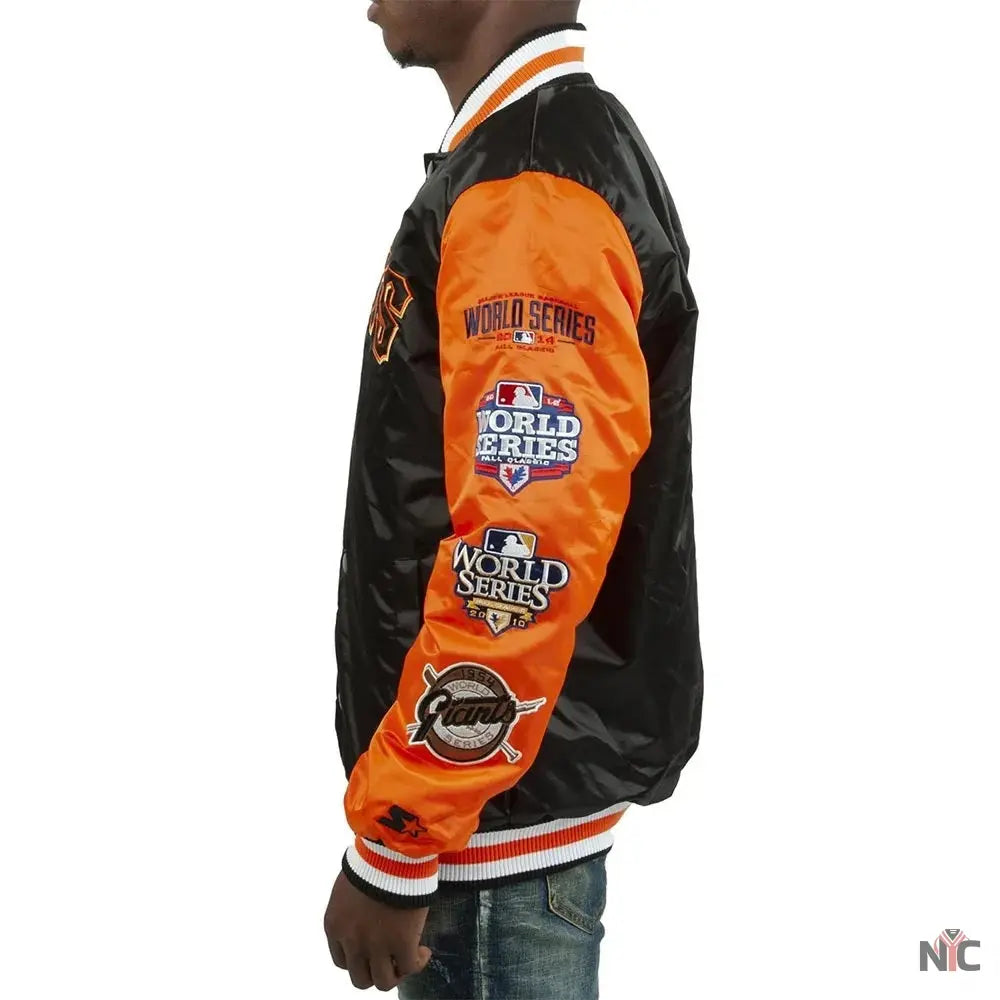 Champs Patches San Francisco Giants Satin Jacket Clanton Jacket