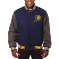 Indiana Pacers Navy/Charcoal Varsity Wool Jacket WorthVee