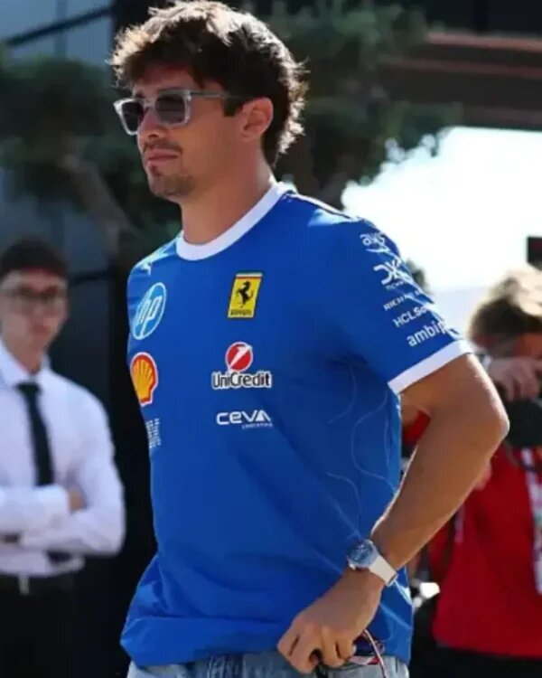 Charles Leclerc F1 Grand Prix Of Italy Blue T-shirt WorthVee