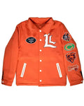 Chicago Bears Lyrical Lemonade Orange Varsity Jacket WorthVee