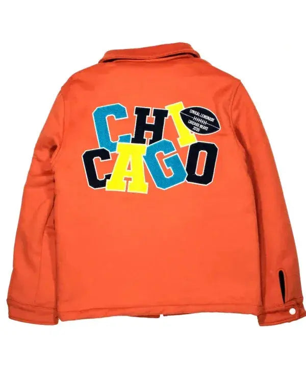 Chicago Bears Lyrical Lemonade Orange Varsity Jacket WorthVee