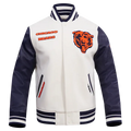 Chicago Bears Retro Classic Rib Wool Varsity Jacket
