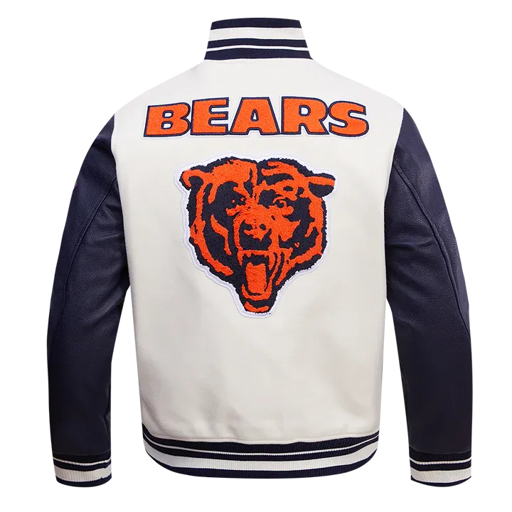 Chicago Bears Retro Classic Rib Wool Varsity Jacket
