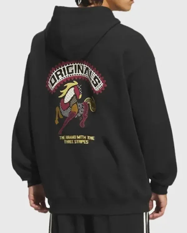 Chinese New Year 2026 Black Hoodie