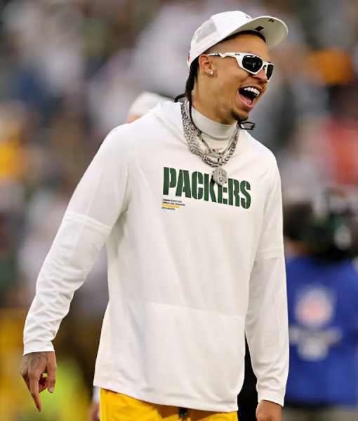Christian Watson Packers White Hoodie USA Jackets