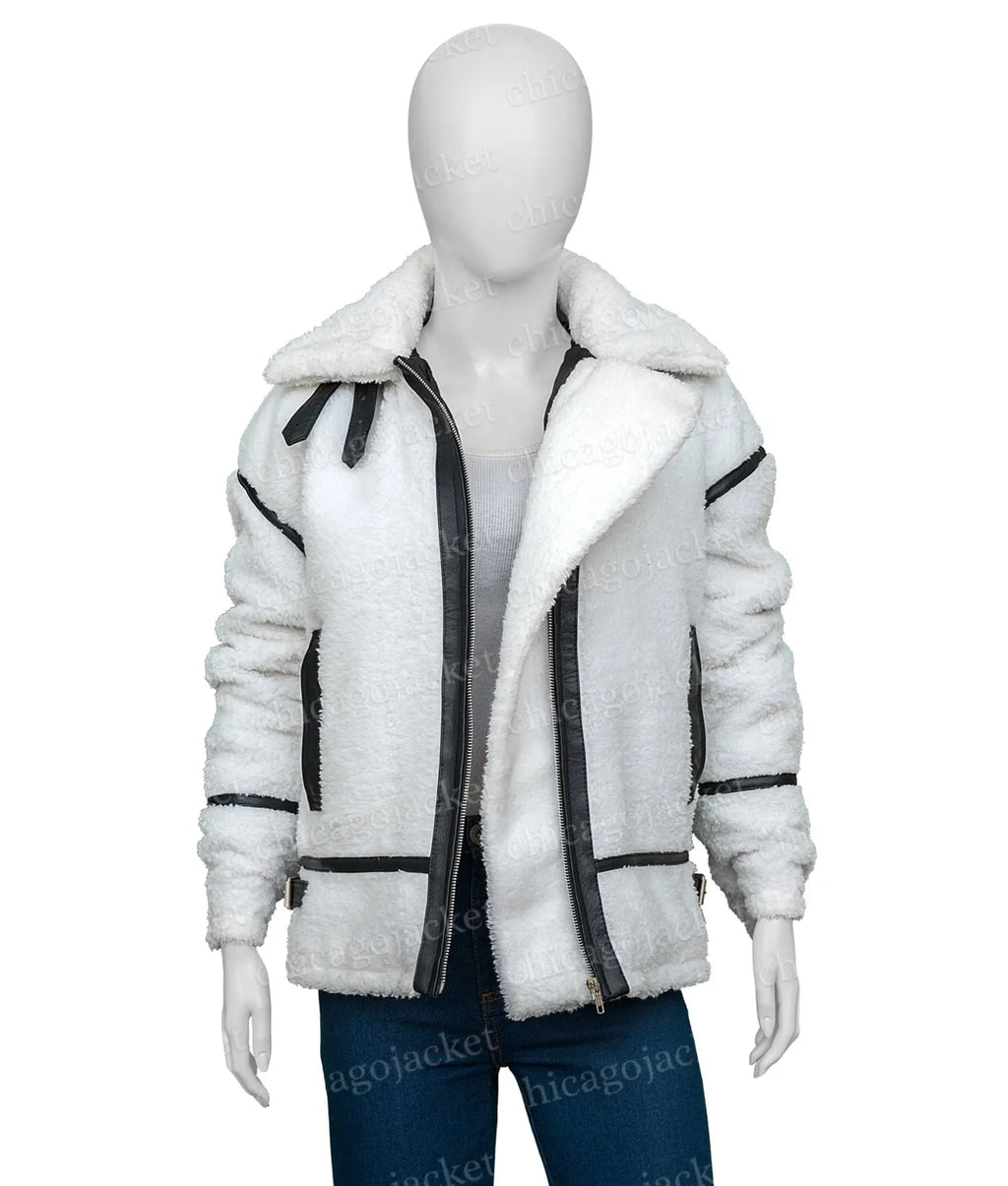 Christina In The Country S02 Christina Hall White Sherpa Jacket