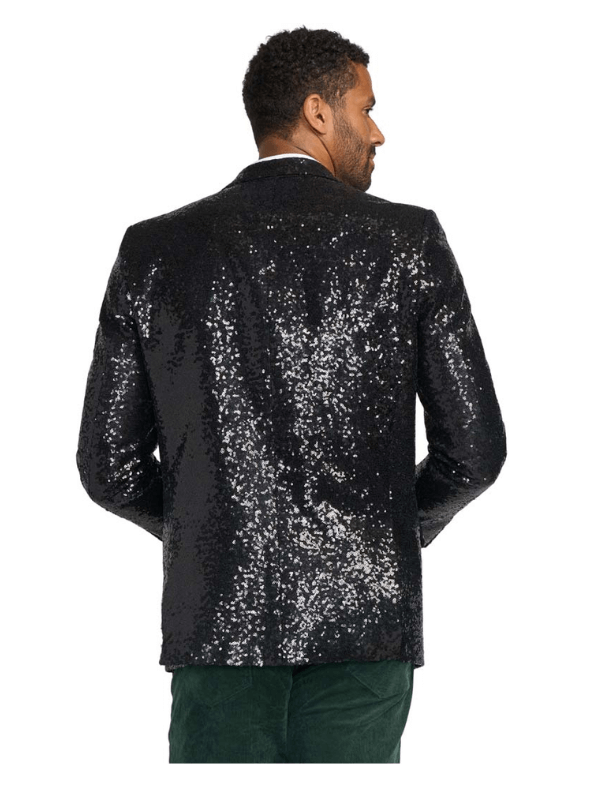 Christmas Black Sequin Blazer