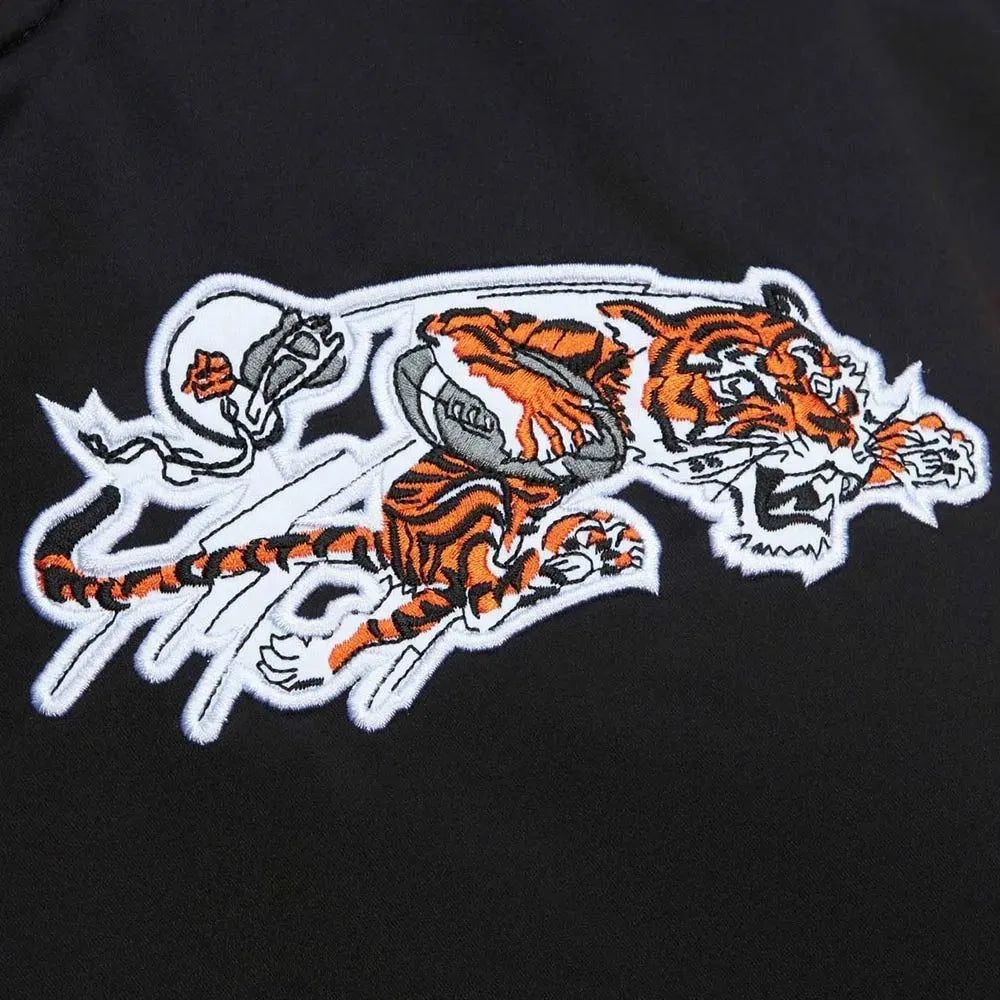 Cincinnati Bengals Heavyweight Black Satin Jacket
