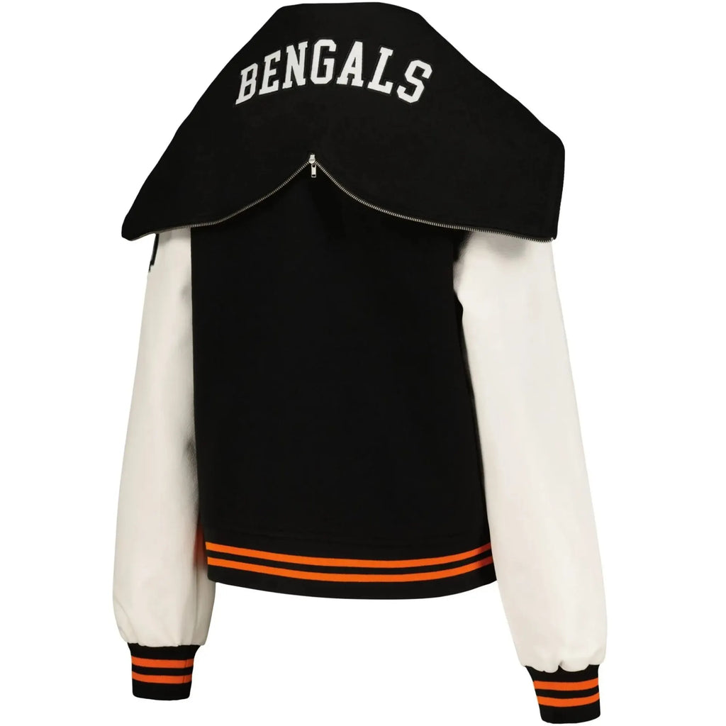 Cincinnati Bengals Sailor Full-Snap Hooded Varsity Jacket