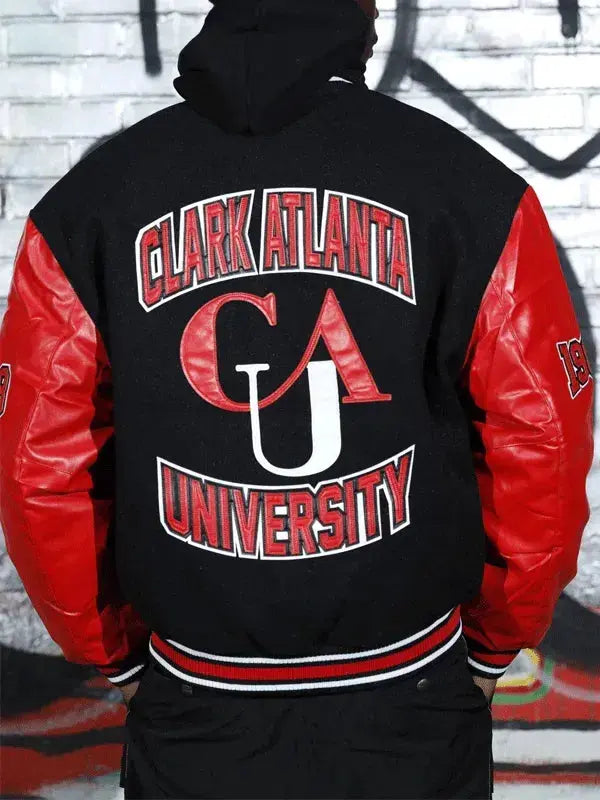 Clark Atlanta University Black Wool Varsity Jacket WorthVee