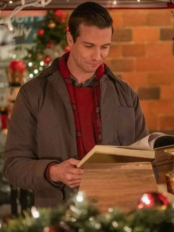 Clayton James The Christmas Retreat Grey Jacket