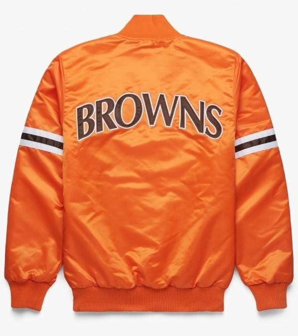 Cleveland Brown Starter Gridson Satin Jacket WorthVee