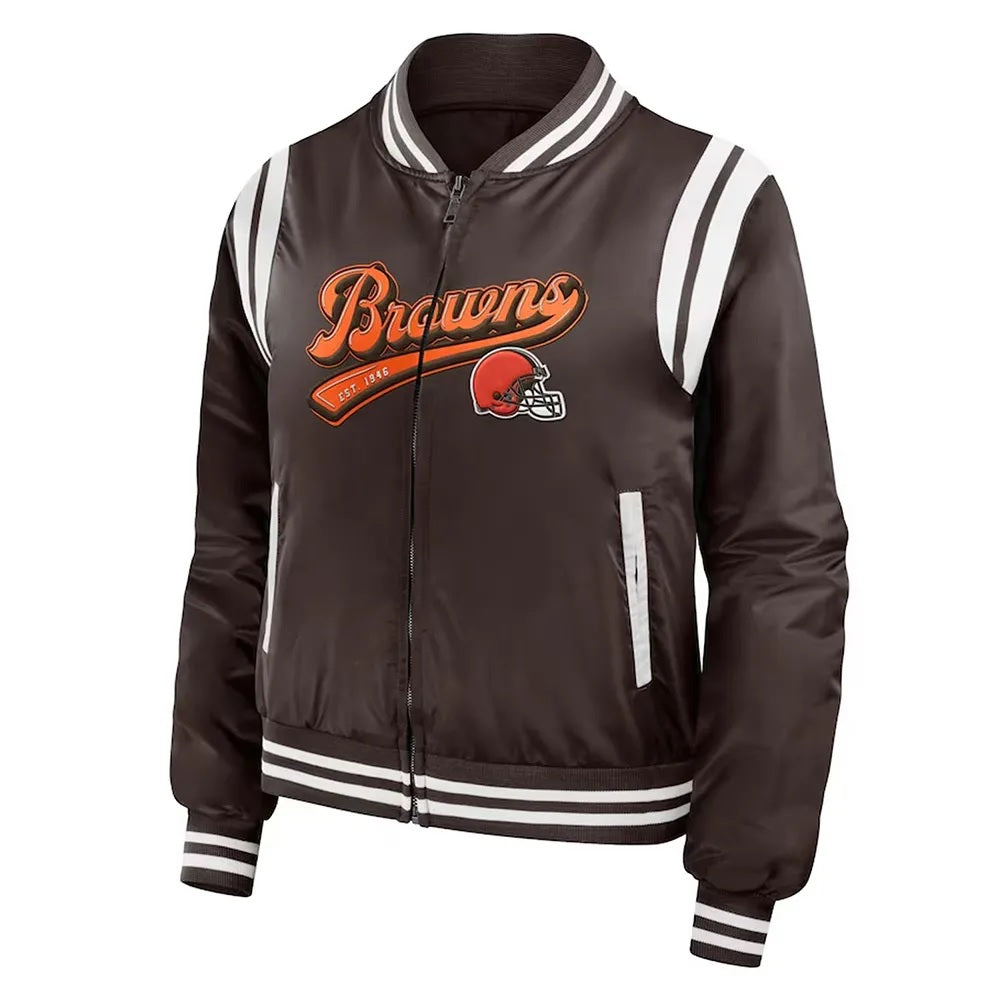Cleveland Browns Bomber Full-Zip Jacket WorthVee
