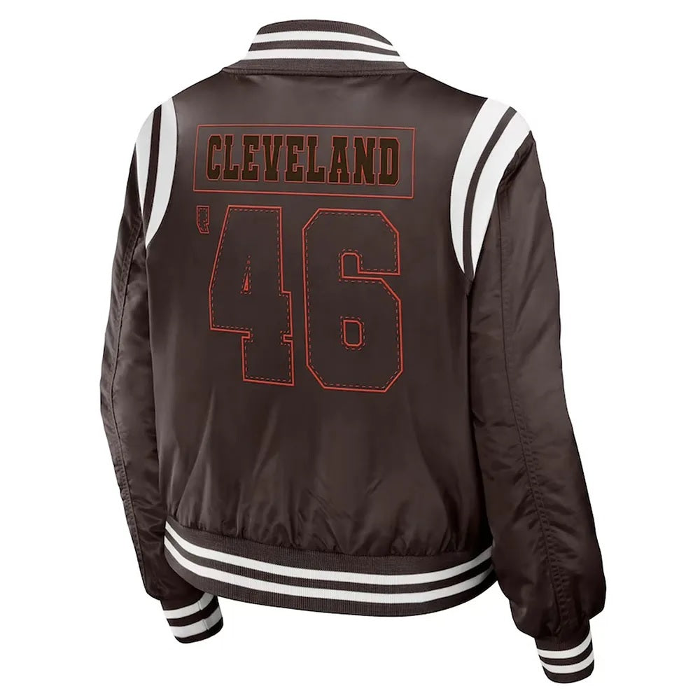 Cleveland Browns Bomber Full-Zip Jacket WorthVee