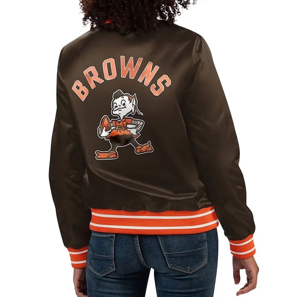 Cleveland Browns Full Count Satin Jacket WorthVee