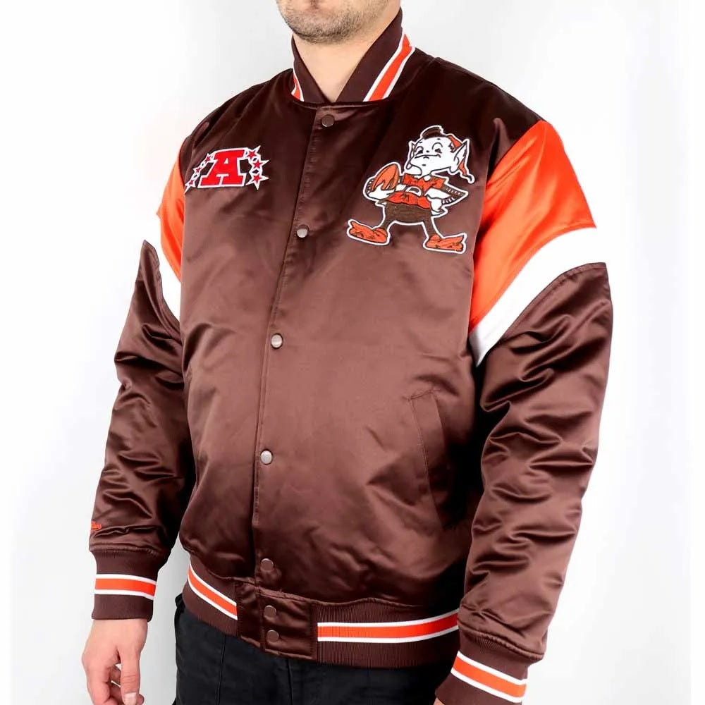 Cleveland Browns Heavyweight Satin Jacket WorthVee