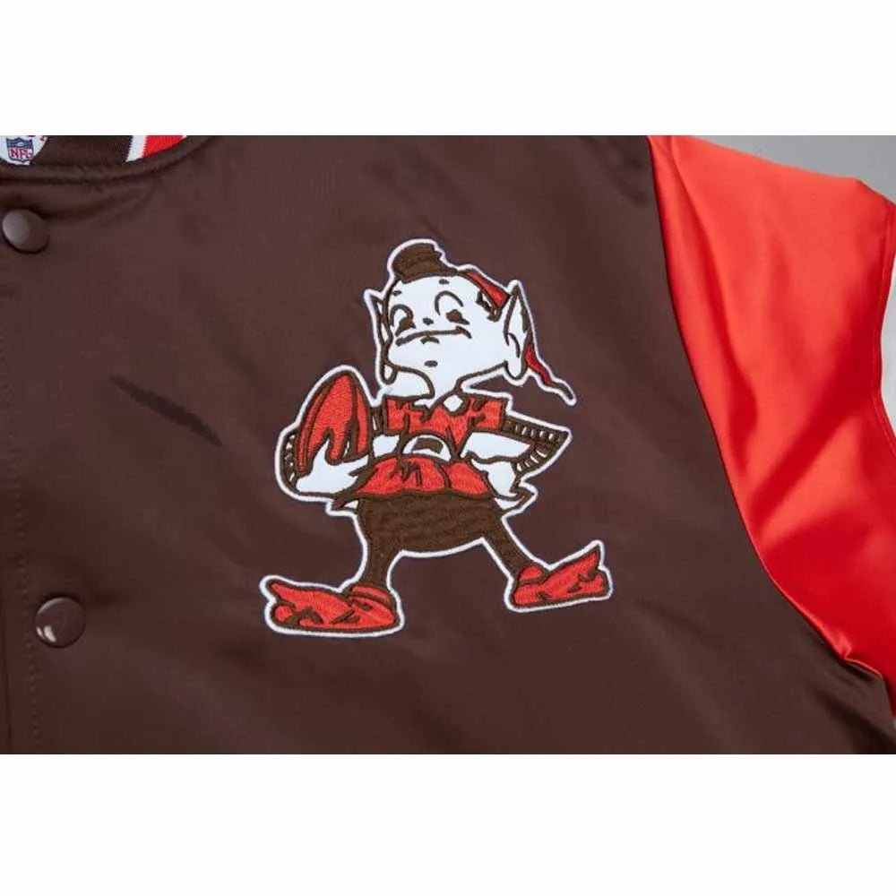 Cleveland Browns Heavyweight Satin Jacket WorthVee