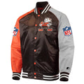 Cleveland Browns Lead Off Varsity Satin Jacket WorthVee