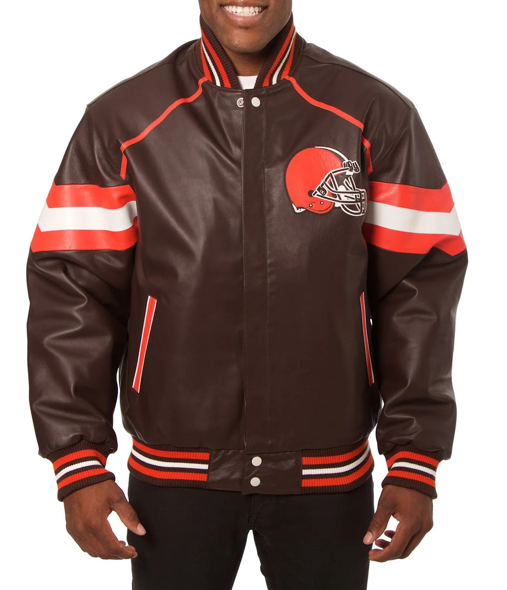 Cleveland Browns Leather Jacket WorthVee