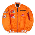 Cleveland Browns MA-1 Orange Jacket WorthVee