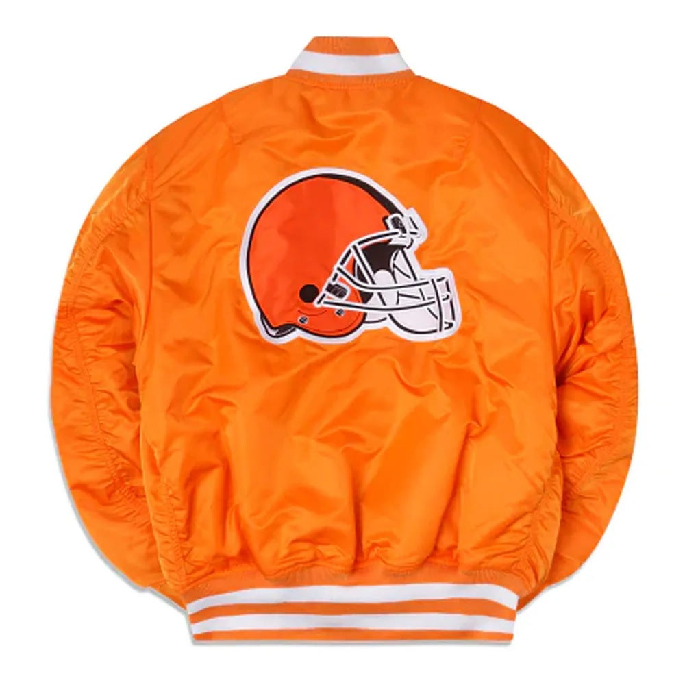 Cleveland Browns MA-1 Orange Jacket WorthVee