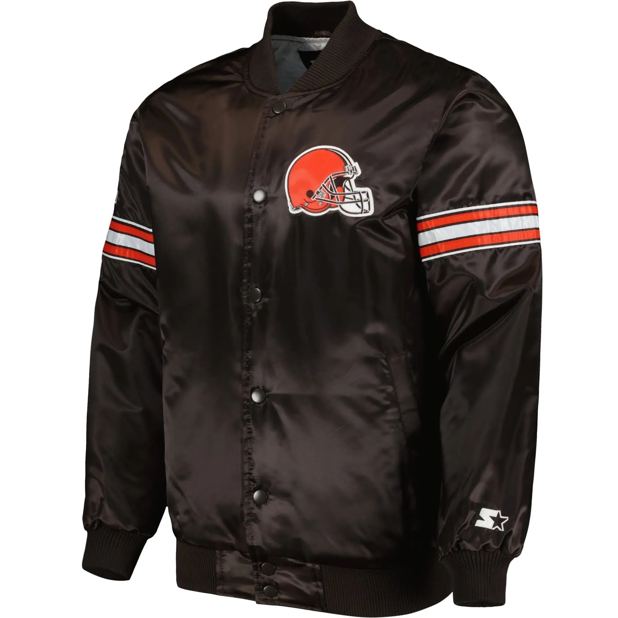 Cleveland Browns Starter The Pick and Roll Satin Jacket WorthVee