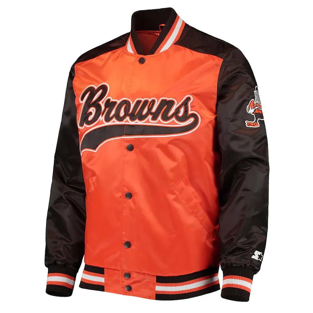 Cleveland Browns The Tradition II Satin Jacket WorthVee