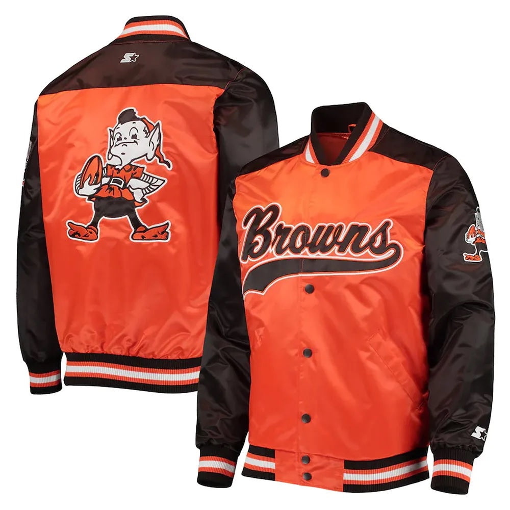 Cleveland Browns The Tradition II Satin Jacket WorthVee