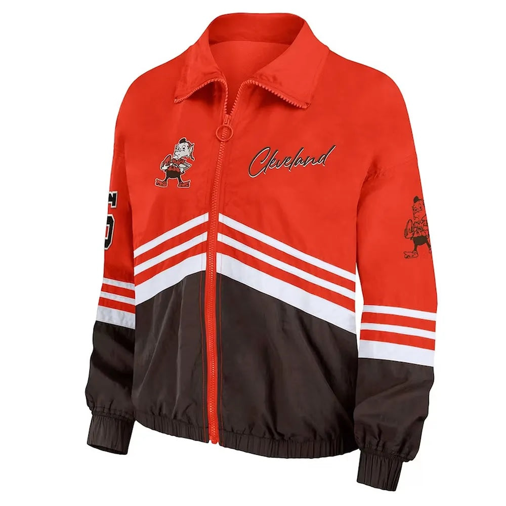 Cleveland Browns Throwback Windbreaker Jacket WorthVee