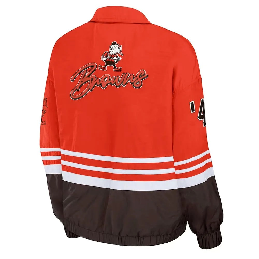 Cleveland Browns Throwback Windbreaker Jacket WorthVee