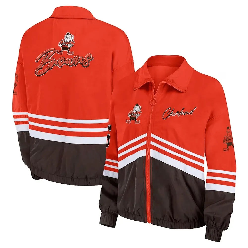 Cleveland Browns Throwback Windbreaker Jacket WorthVee