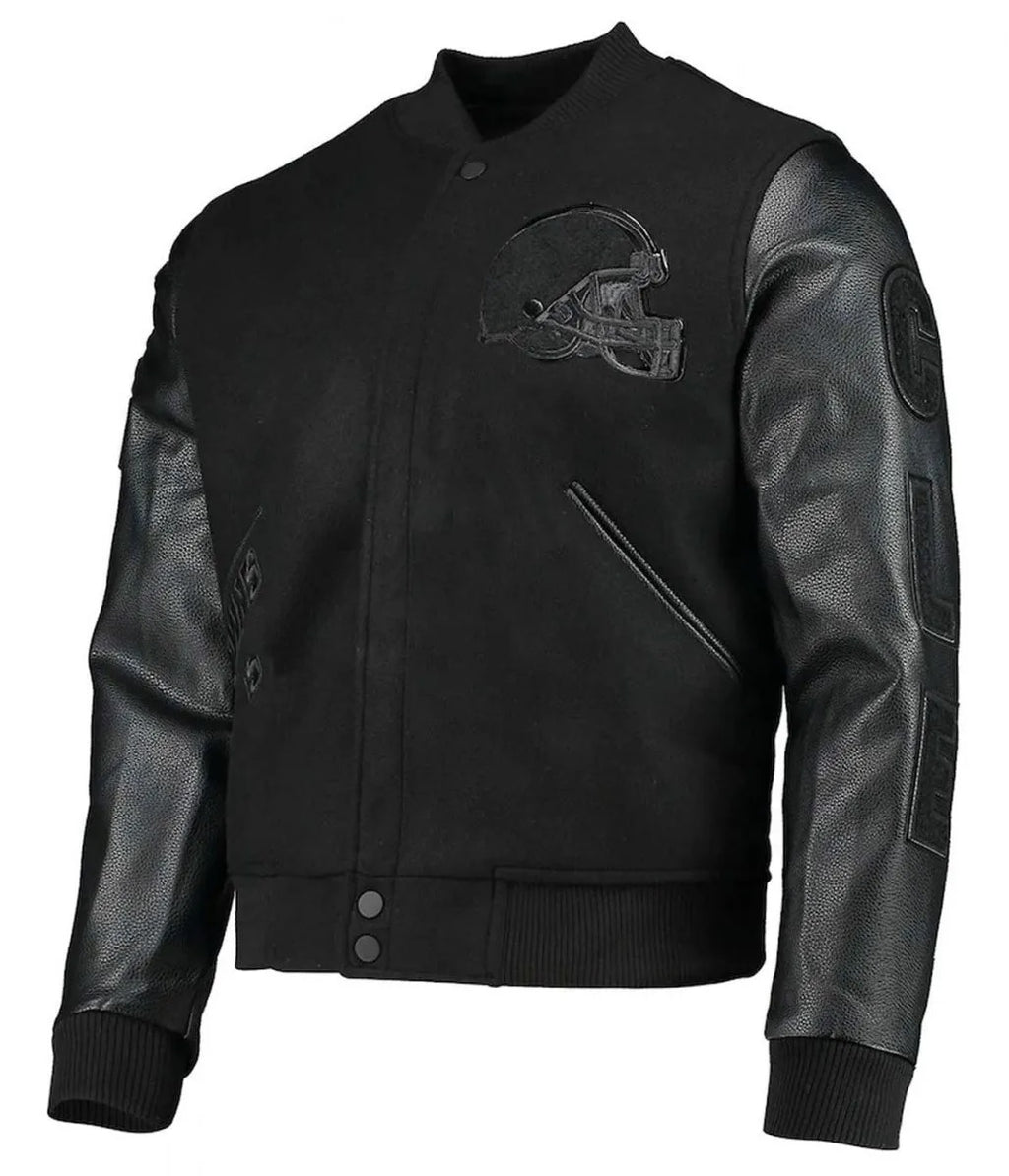 Cleveland Browns Varsity Black Jacket WorthVee