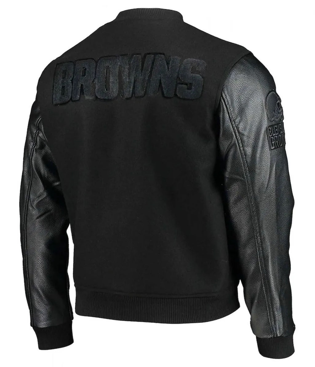 Cleveland Browns Varsity Black Jacket WorthVee