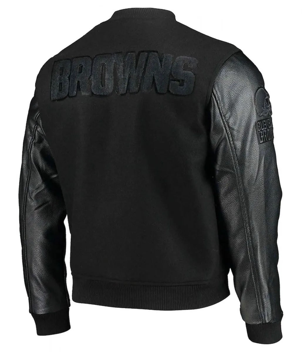 Cleveland Browns Varsity Black Jacket WorthVee