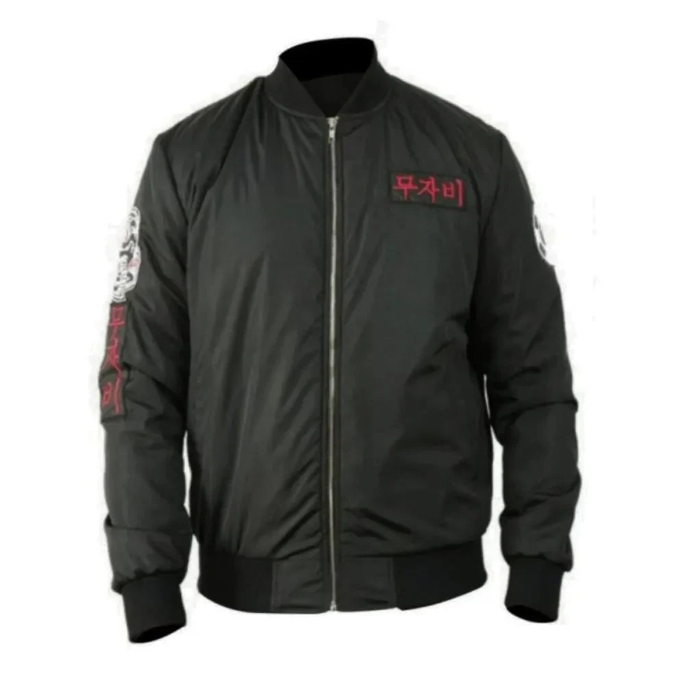 Cobra Kai John Kreese Black Bomber Jacket Clanton Jacket