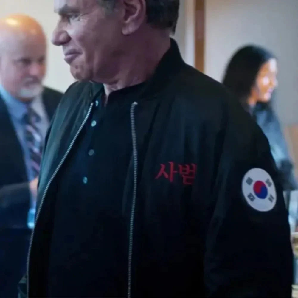 Cobra Kai John Kreese Black Bomber Jacket Clanton Jacket