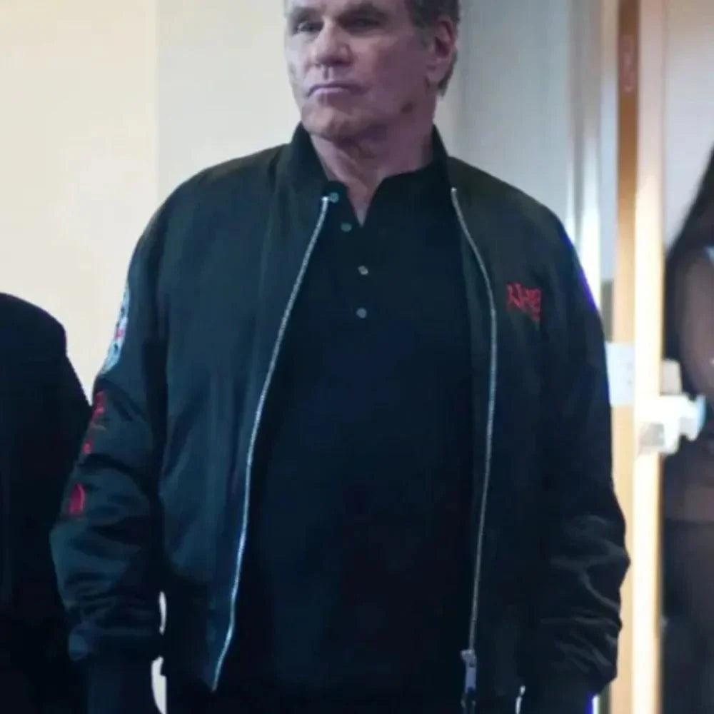 Cobra Kai John Kreese Black Bomber Jacket Clanton Jacket
